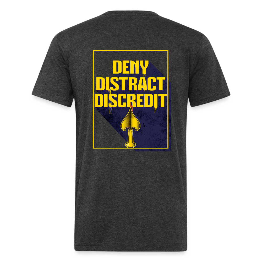 Deny Distract Discredit Shirt - heather black