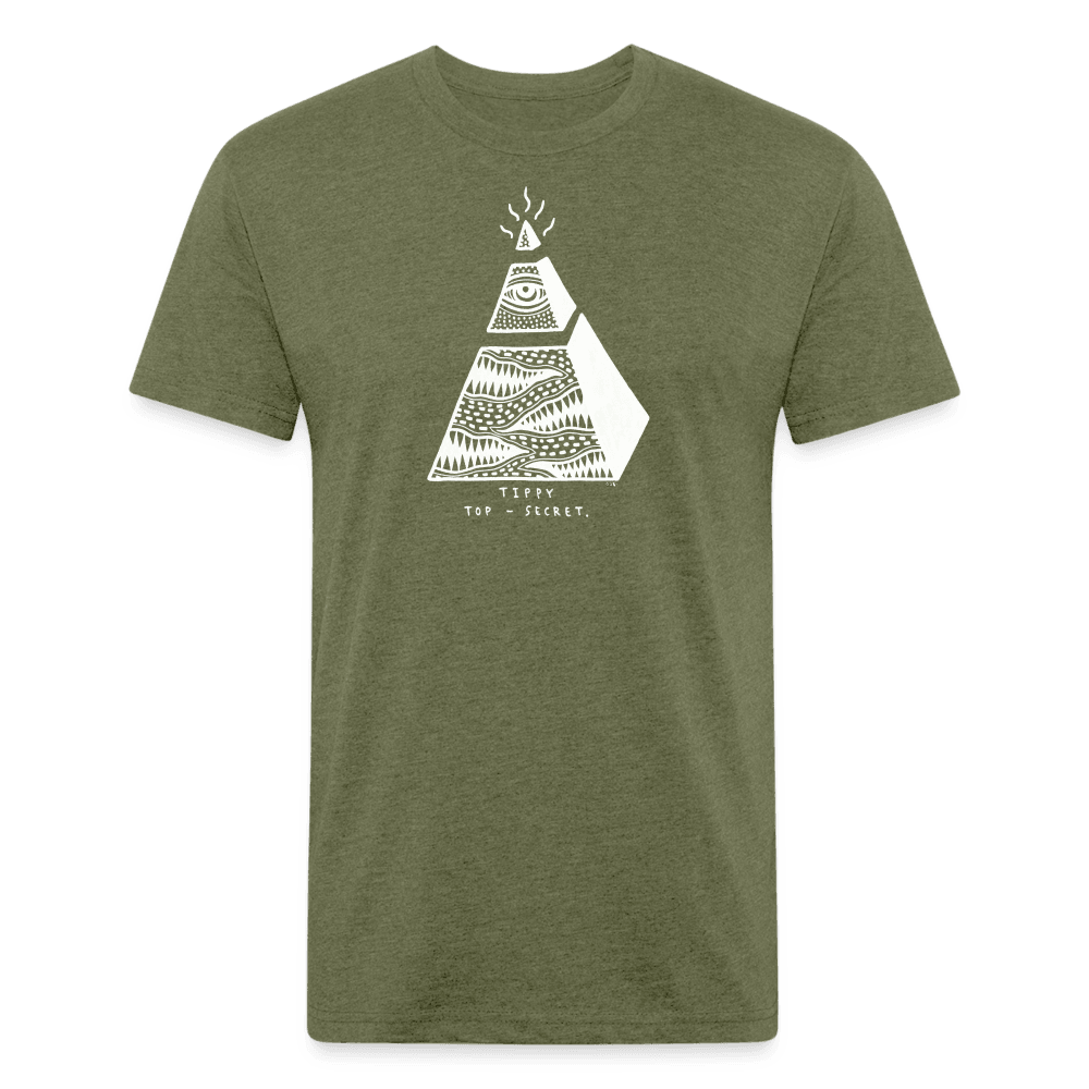 Tippy Top Secret Redux - heather military green