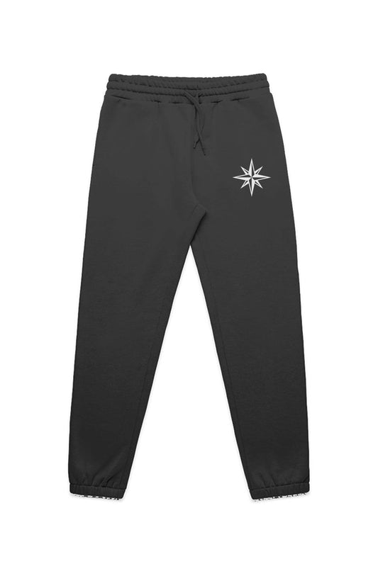 Compass Rose Icon Embroidered Track Pants