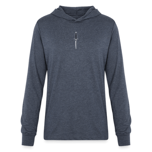 Dagger Icon Lightweight Hoodie - heather navy