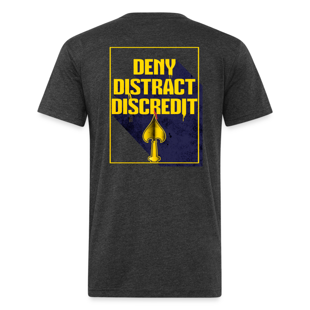 Deny Distract Discredit Shirt - heather black
