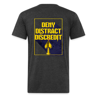 Deny Distract Discredit Shirt - heather black