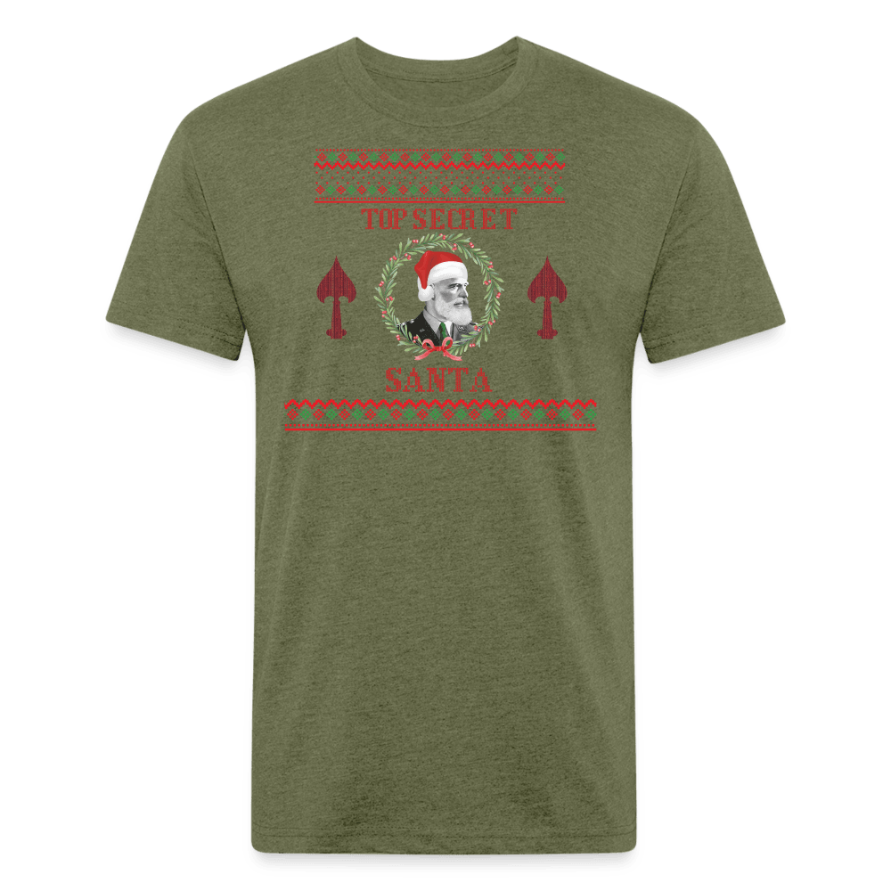 Top Secret Santa Shirt - heather military green