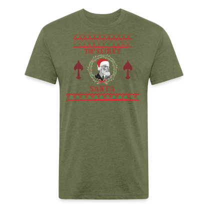 Top Secret Santa Shirt - heather military green