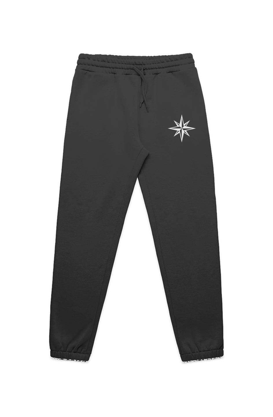 Compass Rose Icon Embroidered Track Pants