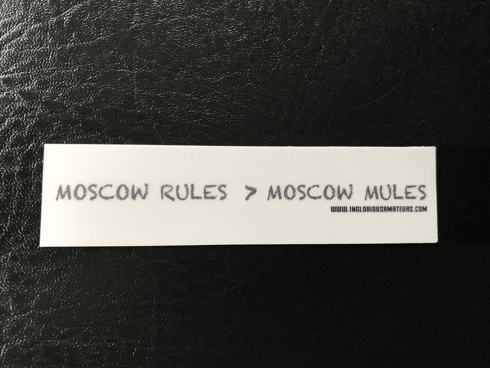 Moscow Sticker - Inglorious Amateurs